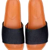 Black Raffia Slip (Women)