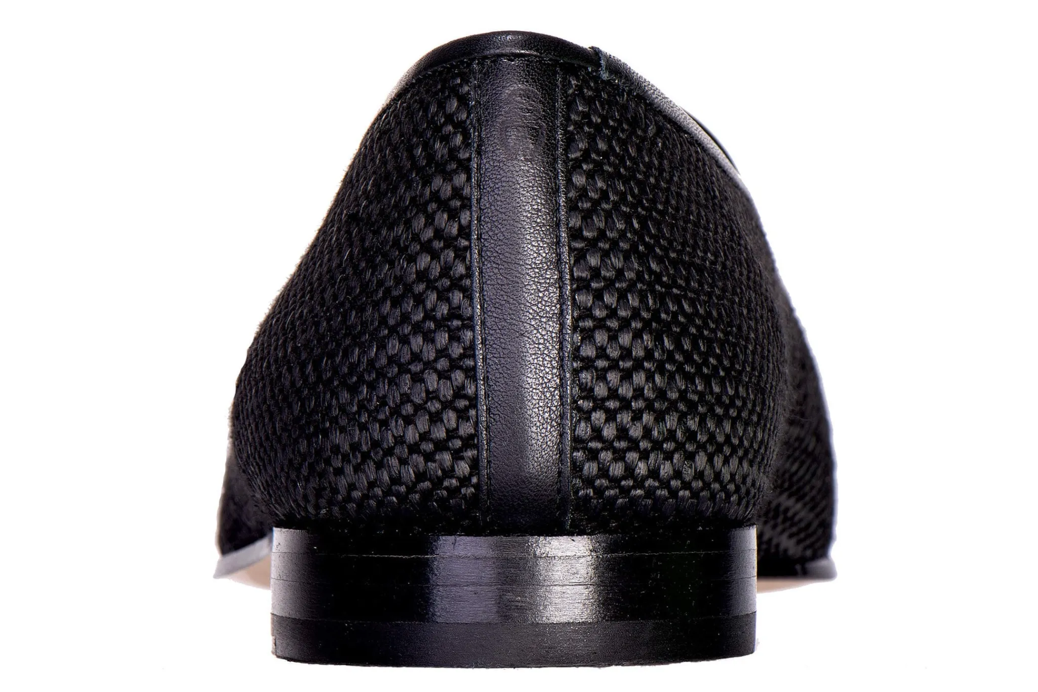 Black Raffia Slipper (Men)