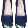 Calabasas Navy Linen Slipper (Men)