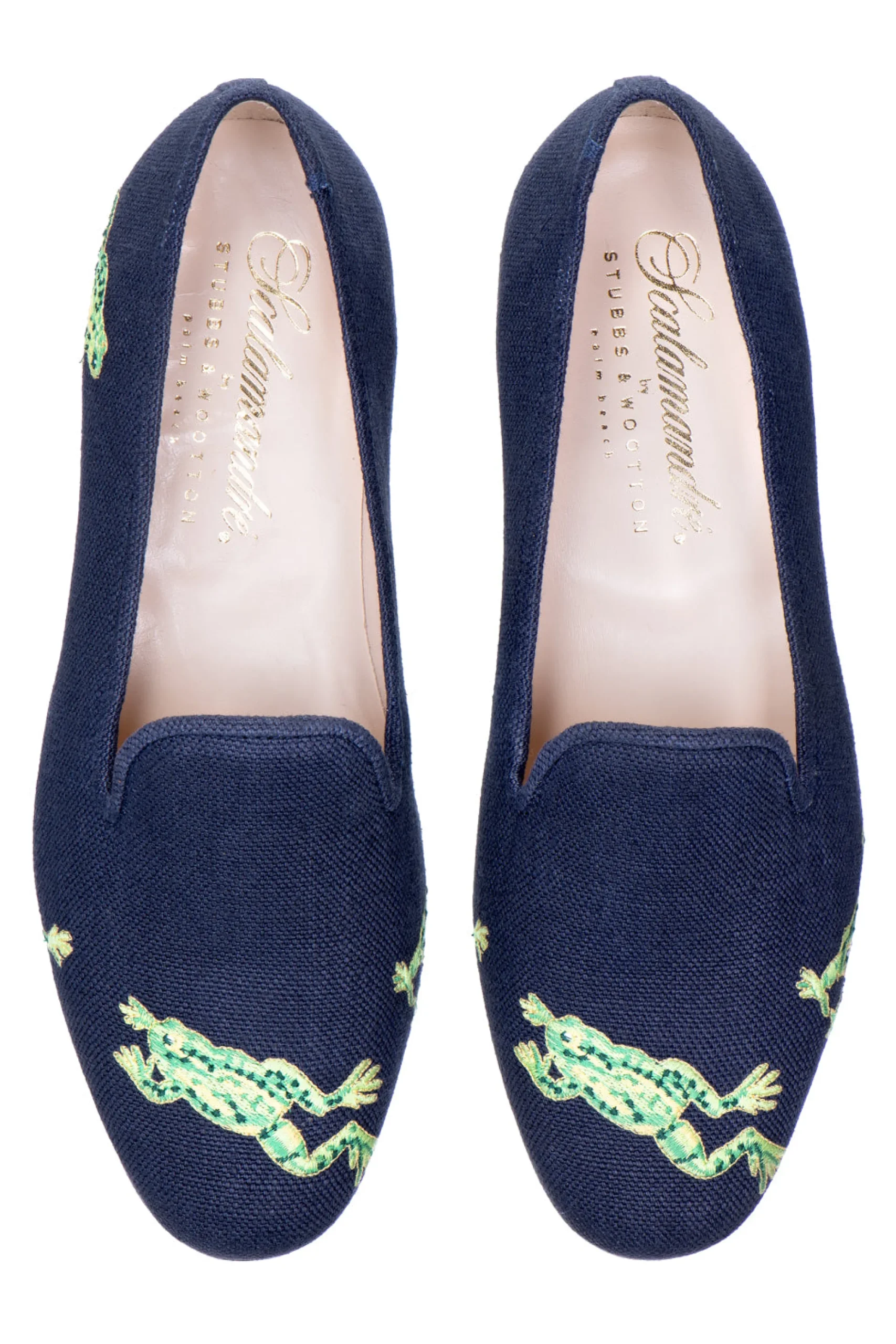 Calabasas Navy Linen Slipper (Men)