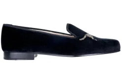 Cheetah Black Velvet Slipper (Men)