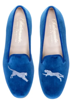 Cheetah Royal Velvet Slipper (Men)