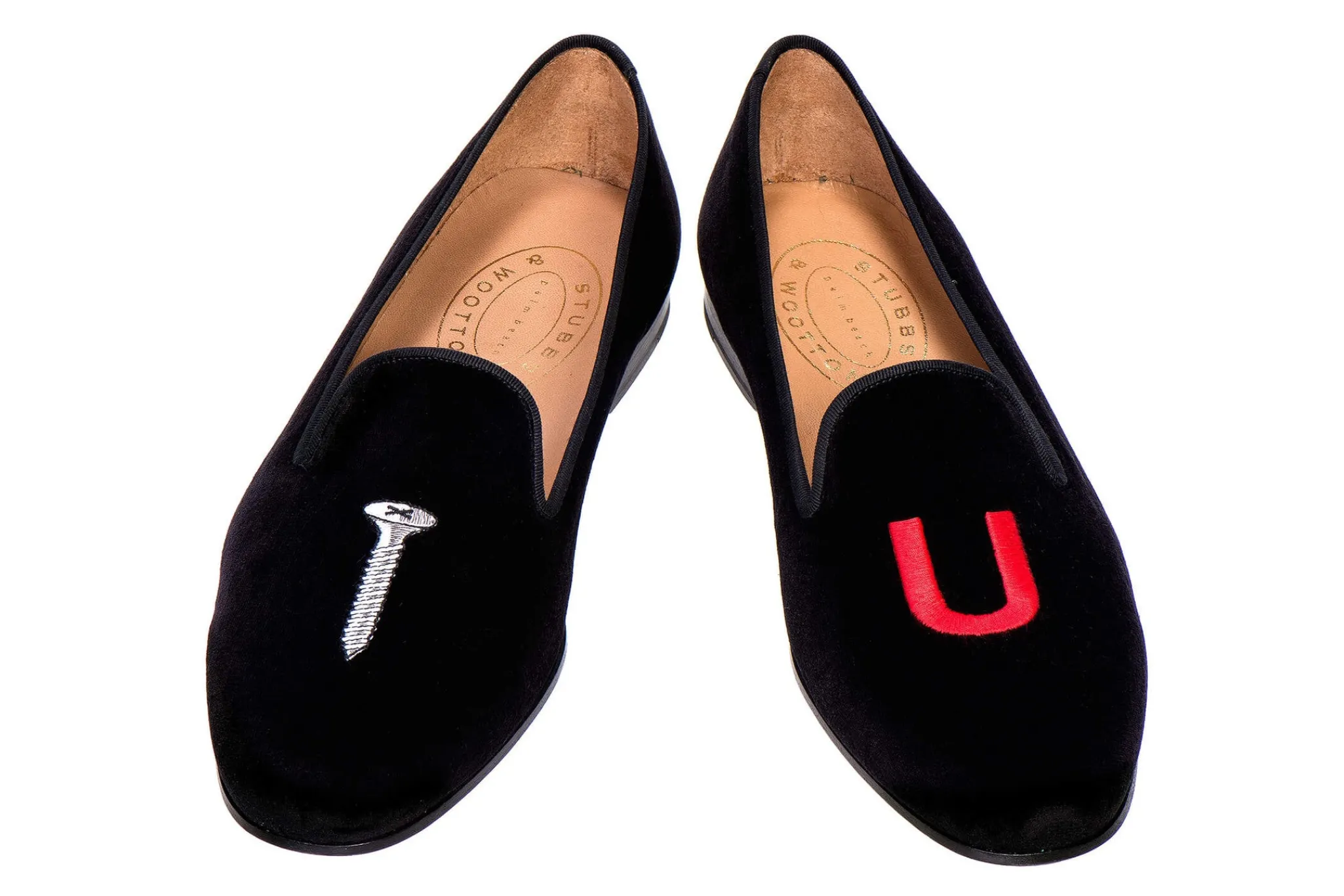 College Black Velvet Slipper (Women)