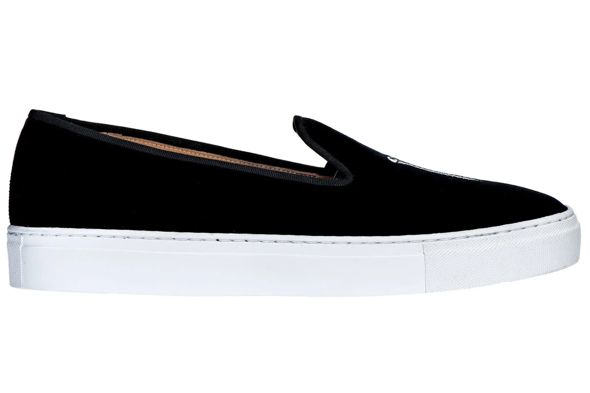 College Black Velvet Sneaker (Men)