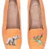 Jungle Ochre Linen Slipper (Women)