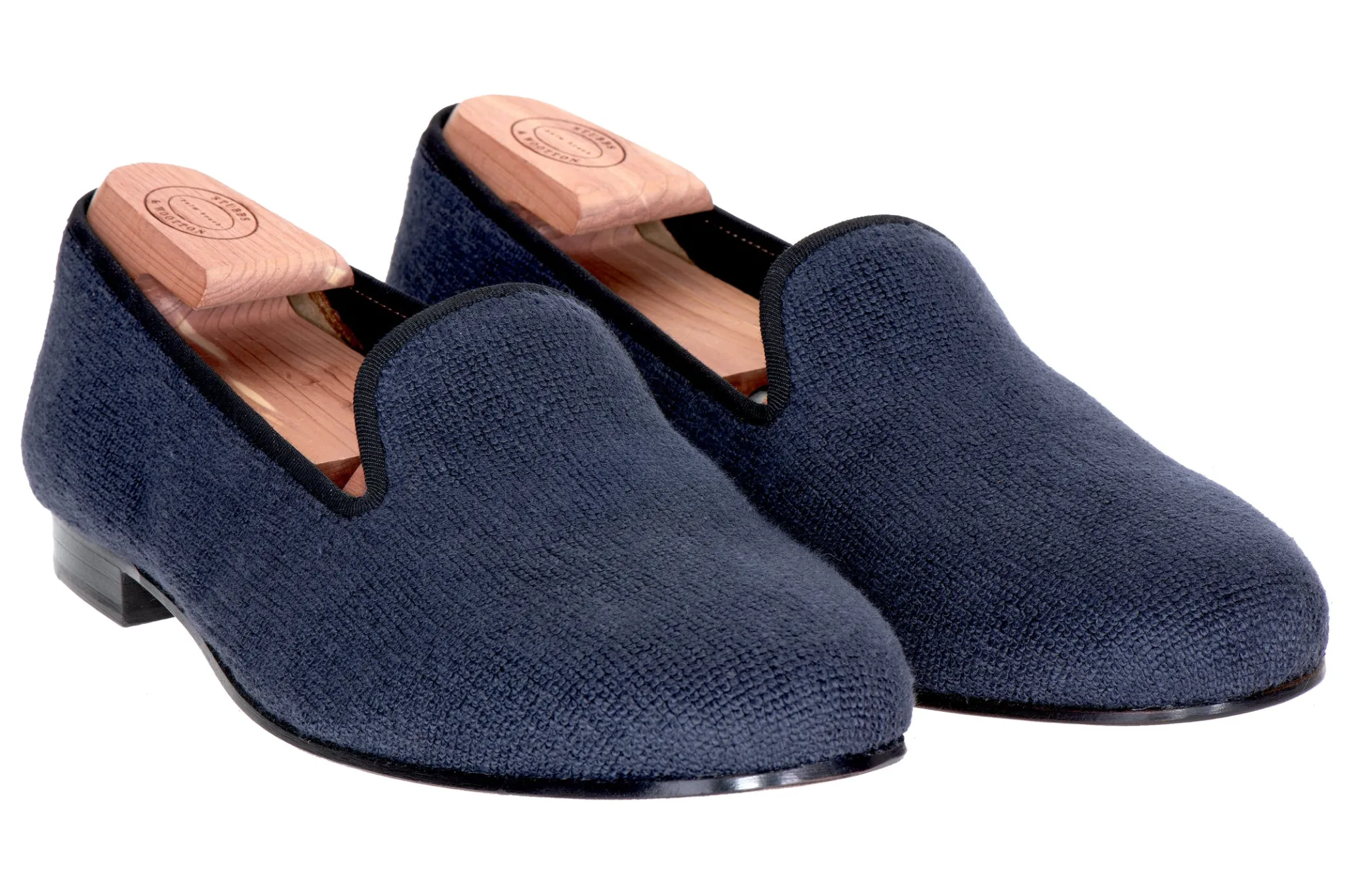 Navy Needlepoint Slipper (Women)