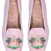 PB Clocktower Champagne Velvet Slipper (Women)