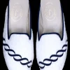 Treccia Navy Cloth Mule (Men)