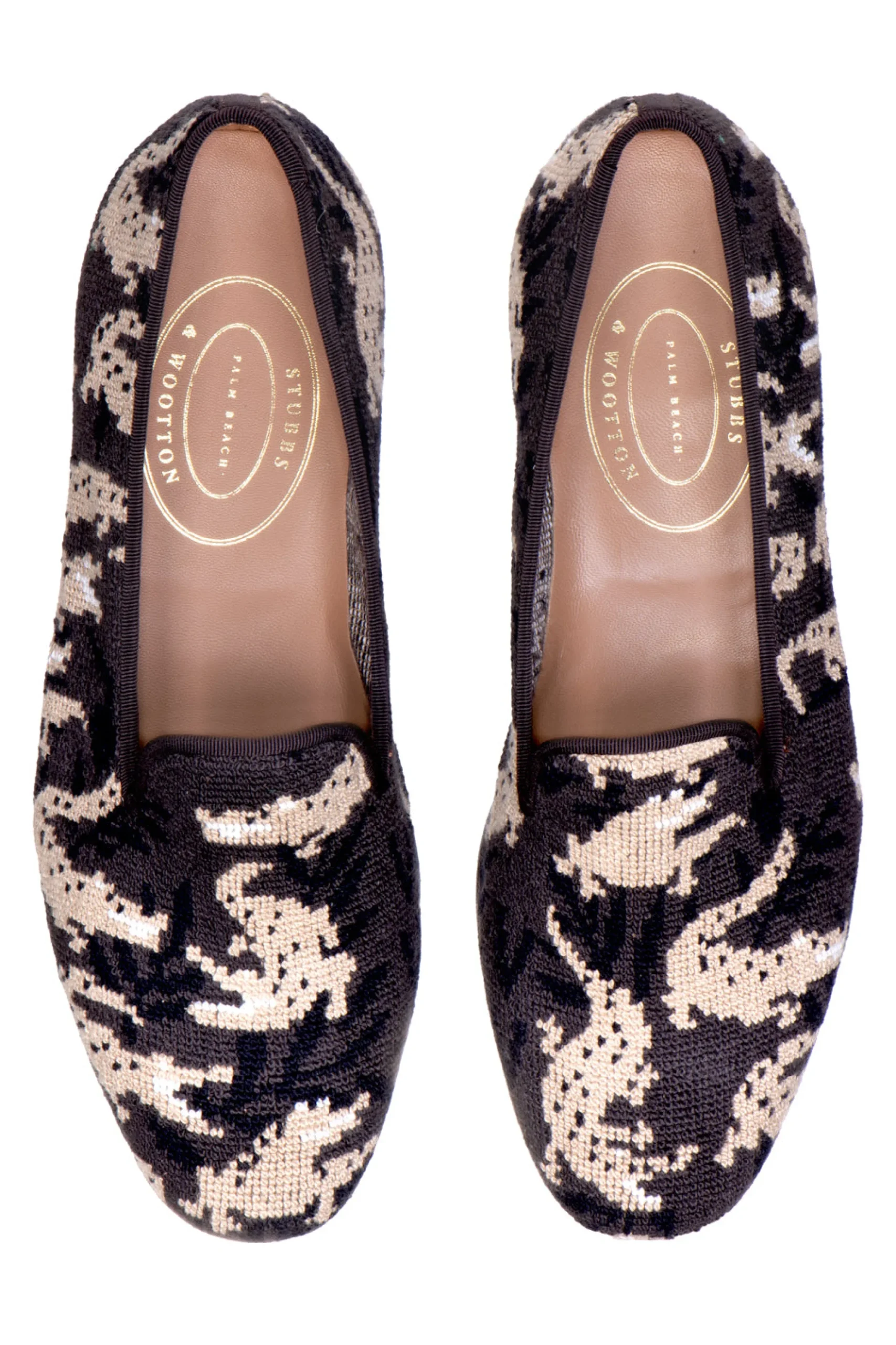 Wetlands Noir Needlepoint Slipper (Men)